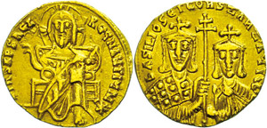 Münzen Byzanz Basilius I., ... 