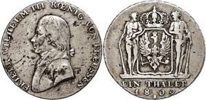 Prussia Thaler, 1809, Frederic ... 