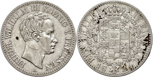 Prussia Thaler, 1824, Frederic ... 