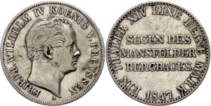 Prussia Thaler, 1847, Frederic ... 