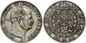 Prussia Thaler, 1855, Frederic ... 