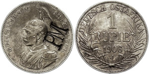 Coins German Colonies Rupee, 1906, ... 