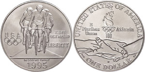 Coins USA 1 Dollar, 1995, silver, ... 