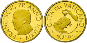 Vatican 10 Euro, Gold, 2014, the ... 