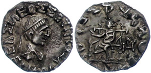  160-150 BC, denarius, Apollodotos ... 