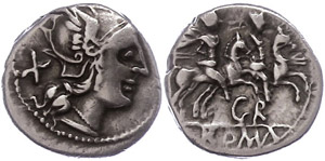 Münzen Römische Republik GR, Denar ... 