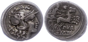 Münzen Römische Republik Furius Porpurio, ... 