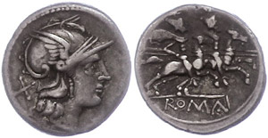 Münzen Römische Republik Anonym, Denar ... 
