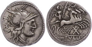 Münzen Römische Republik M. Tullius, Denar ... 
