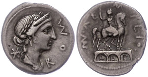 Münzen Römische Republik Mn. Aemilius ... 