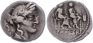 Münzen Römische Republik M. Fannius. L. ... 