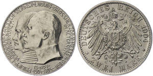 Hessen 2 Mark,1904, Ernst Ludwig, zum 400. ... 