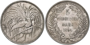 Münzen der deutschen Kolonien Neu-Guinea, 5 ... 