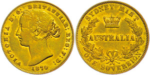 Australien Pfund, 1870, Gold, Victoria, Fb. ... 