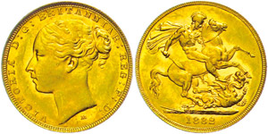 Australien Pfund, 1882 M (Melbourne), Gold, ... 
