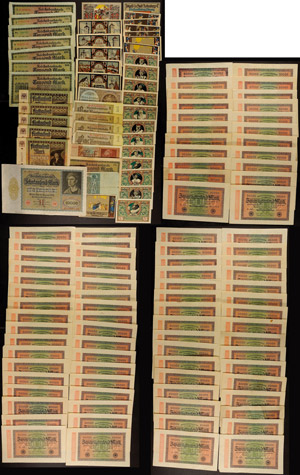 Banknoten Deutsches Reich 140 Banknoten, ... 