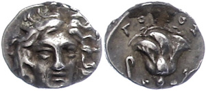 Ancient Greek coins 387-304 BC, Hemidrachme, ... 