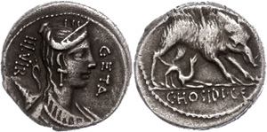 Münzen Römische Republik C. Hosidius C. f. ... 