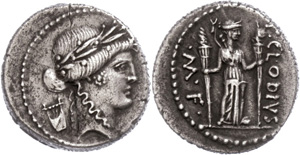 Coins Roman Republic P. Clodius M. f. ... 