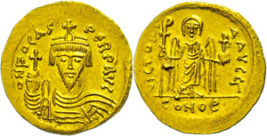 Münzen Byzanz Phocas, 602-610, Solidus ... 