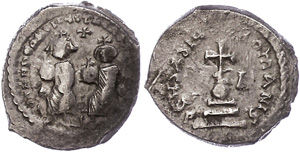 Münzen Byzanz Heraclius, 610-641, Hexagramm ... 
