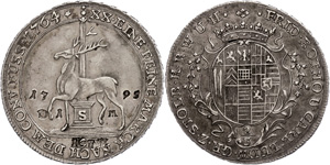 Stolberg County 2 / 3 thaler, 1764, Frederic ... 