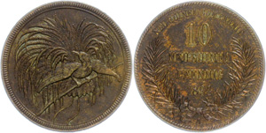Münzen der deutschen Kolonien Neuguinea, 10 ... 