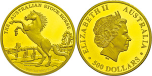 Australia 500 dollars, 2014, Gold, ... 