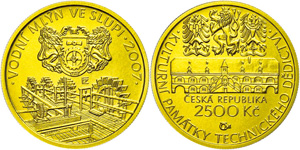 Tschechien 2500 Kronen, Gold, 2007, ... 