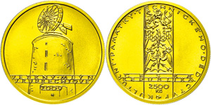 Tschechien 2500 Kronen, Gold, 2009, ... 