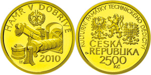 Tschechien 2500 Kronen, Gold, 2010, ... 