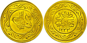 Türkei 2 Rumi Altin, (4,76g), 1808-1839 ... 