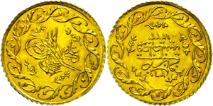 Türkei Cedit, (1,56g), 1808-1839, (1223 ... 