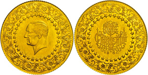 Türkei 500 Piaster, Gold, 1962, Kemal ... 
