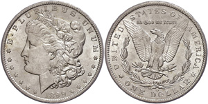 Coins USA 1 Dollar, 1899, New orleans, KM ... 