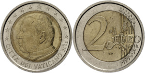 Vatican 2 Euro, 2002, Johannes Paul II., ... 