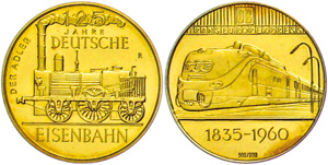 Medallions Germany after 1900 1960, Gold ... 