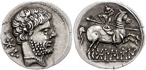 Coins Celts  Hispania, Bolskan, denarius (4, ... 