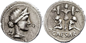 Coins Roman Republic  C. Iulius caesar, ... 
