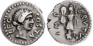 Münzen Römische Republik  M. Iunius Brutus ... 