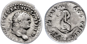 Coins Roman Imperial period  Titus, 69-81, ... 