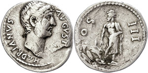 Coins Roman Imperial period  Hadrianus, ... 