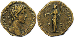 Coins Roman Imperial period  Commodus, 187 / ... 