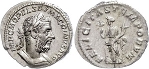 Coins Roman Imperial period  Macrinus, ... 