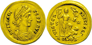 Münzen Römische Kaiserzeit  Arcadius, ... 