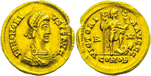 Coins Roman Imperial period  Honorius, ... 