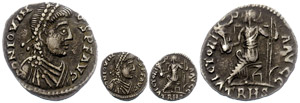 Coins Roman Imperial period  Jovinus, ... 