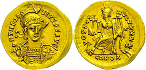 Münzen Römische Kaiserzeit  Theodosius ... 