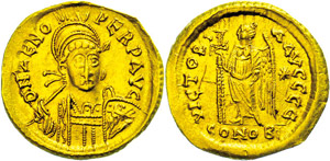 Münzen Römische Kaiserzeit  Zeno, 474-491, ... 