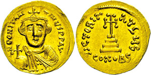Coins Byzantium  Constans II., 641-668, ... 